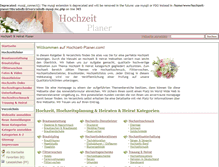 Tablet Screenshot of hochzeit-planer.com
